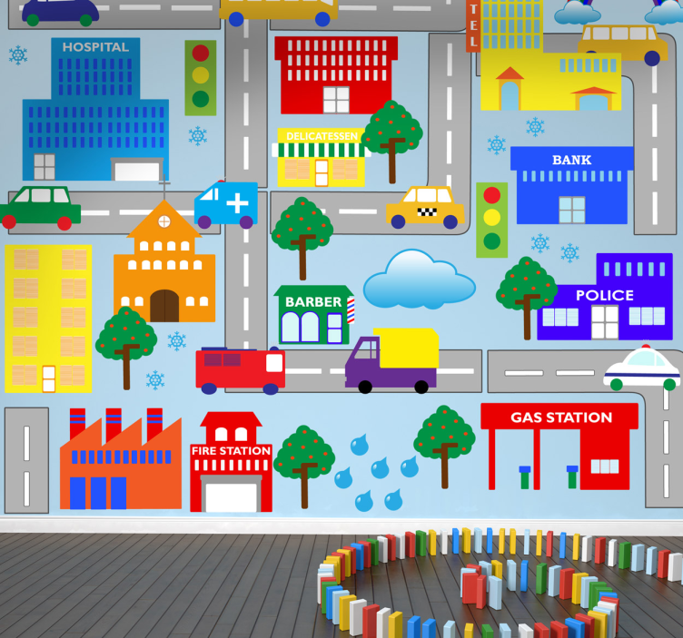 Stadsvägar barn dekaler - Tenstickers