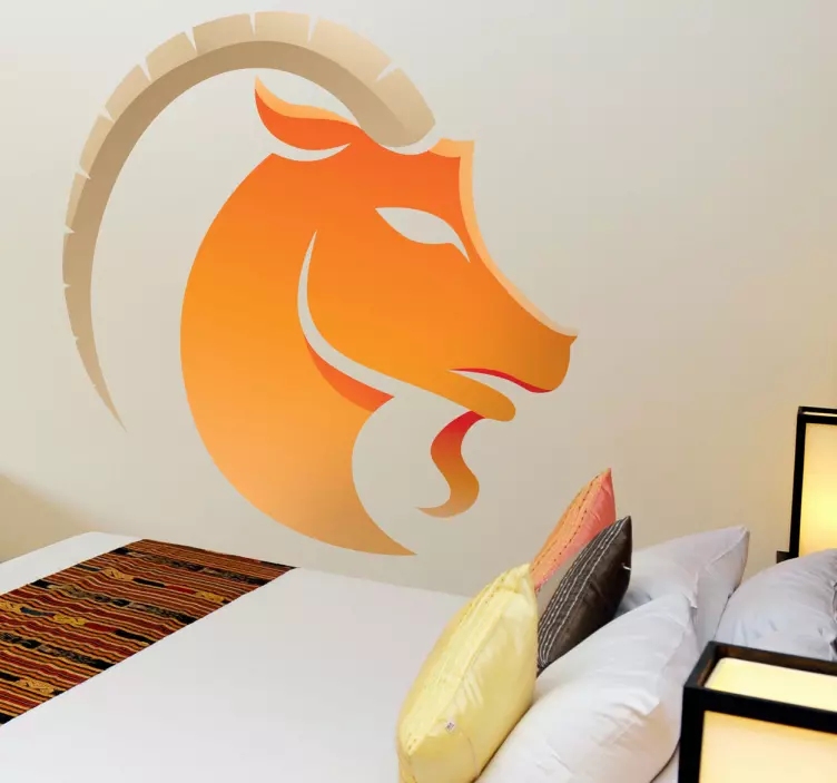 Stenbock stjärntecken vägg klistermärke - Tenstickers