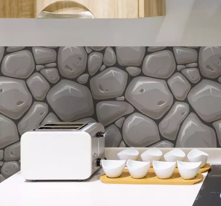 Stenverk väggmålning klistermärke - Tenstickers