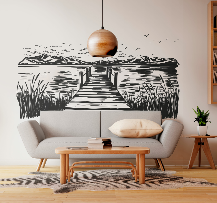 Stigen till sjön wallsticker - Tenstickers