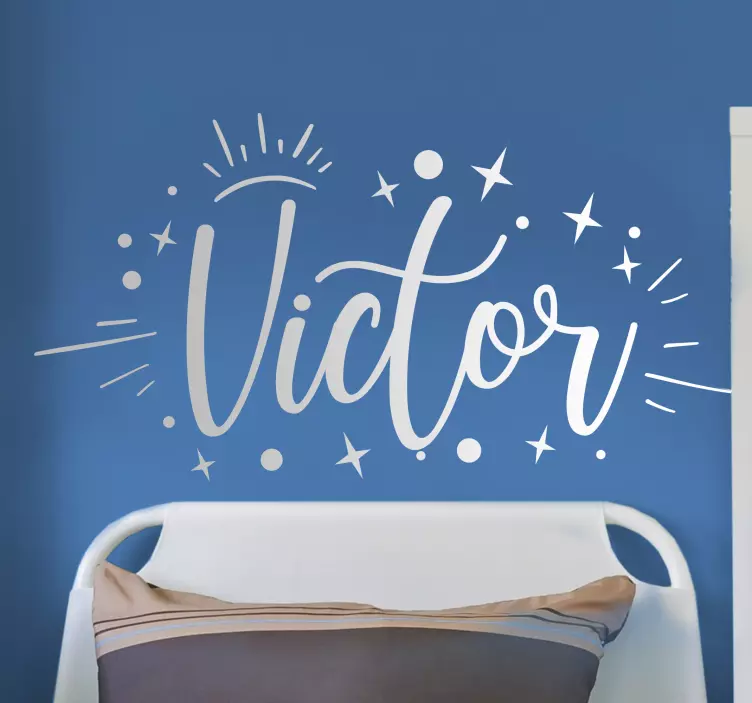 Stjärnor med namn personlig dekal - Tenstickers