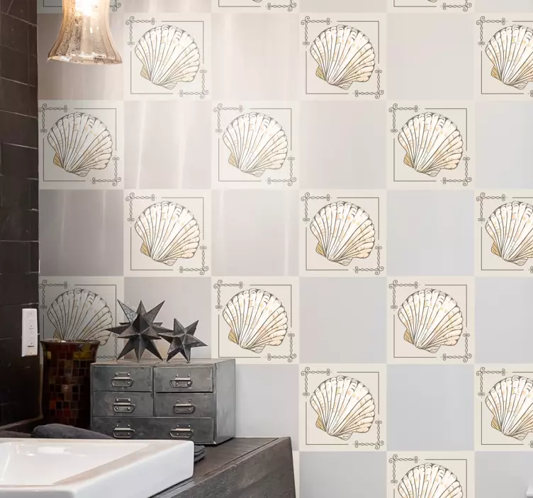 Stora och små snäckskal klistermärke - Tenstickers