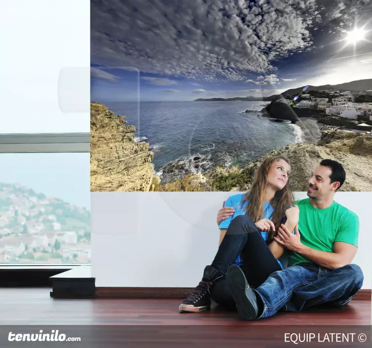 Strand landskap vägg klistermärke - Tenstickers