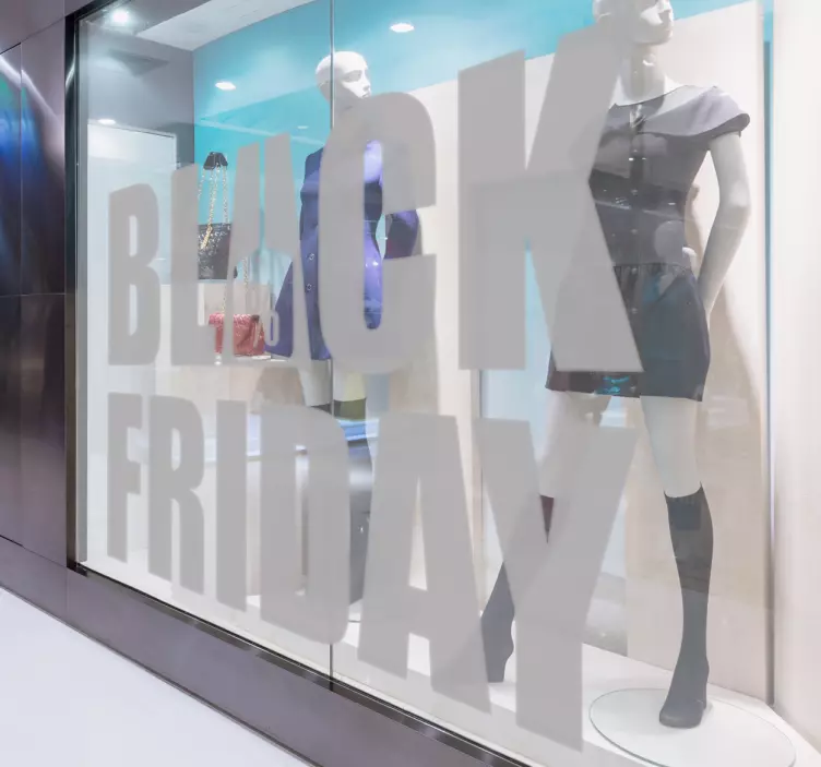 Svart fredag butik fönster försäljning klistermärke - Tenstickers