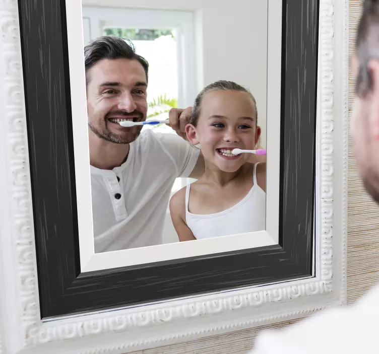 Svart spegel klistermärke - Tenstickers