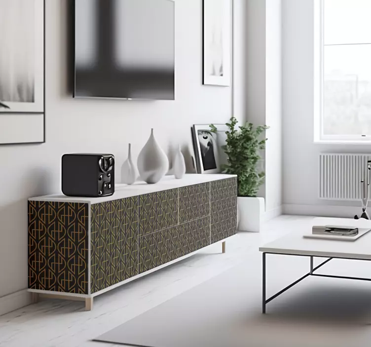 Svarta och guld linjer klistermärken linjer - Tenstickers