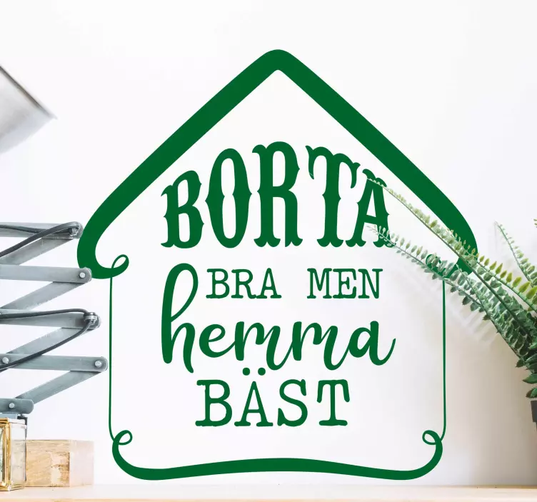 Svenska proverb hem vardagsrum väggdekoration - Tenstickers