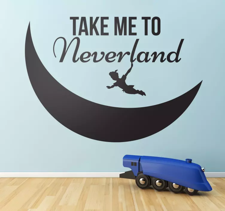 Ta mig till väggklistermärket för neverland - Tenstickers