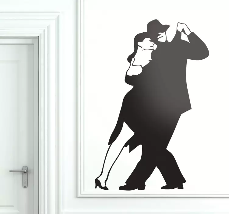 Tango par dans vägg klistermärke - Tenstickers