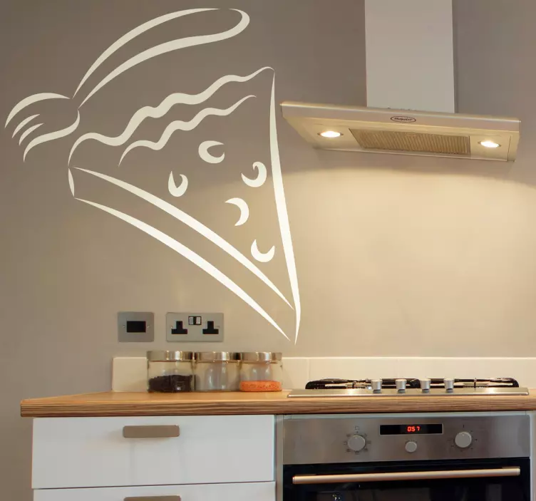 Tårta & gaffel väggdekor - Tenstickers