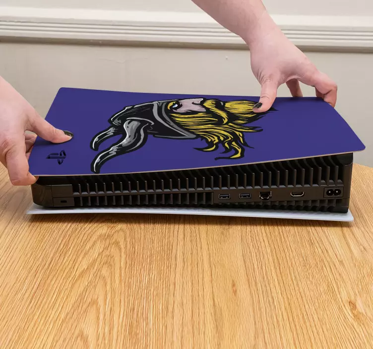 Tecknad riddare ps5 klistermärke - Tenstickers