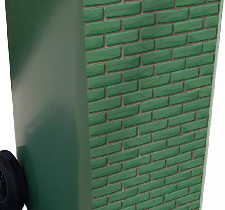 Tegel textur behållare klistermärke - Tenstickers