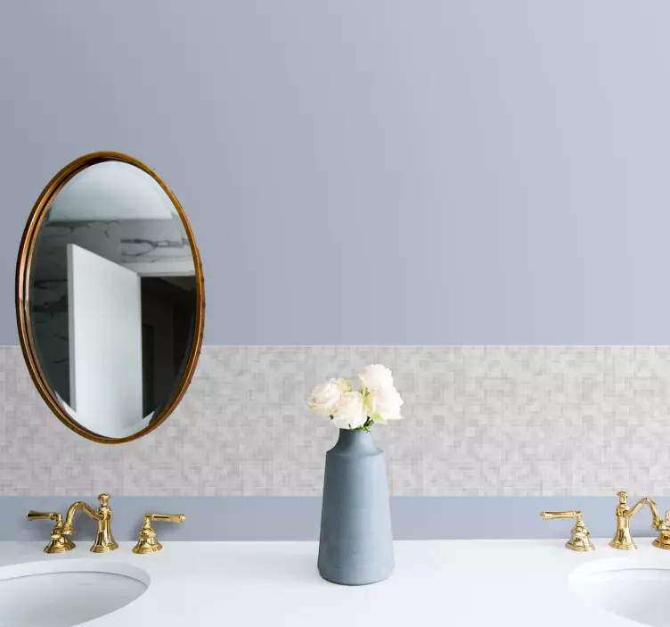 Texturerat fyrkantigt mönster klistermärke borband - Tenstickers