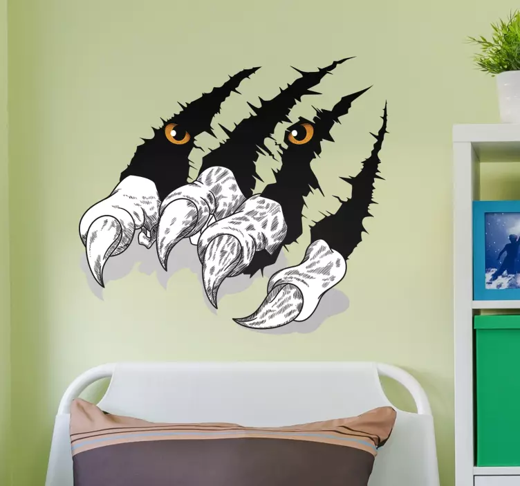 Tiger klor bil klistermärke - Tenstickers