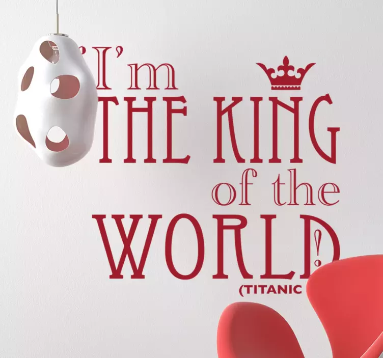 Titanic citat vägg klistermärke - Tenstickers