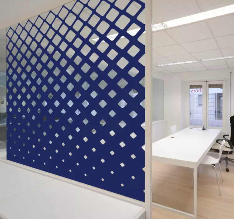 Tjocka rutor silhuett klistermärke - Tenstickers