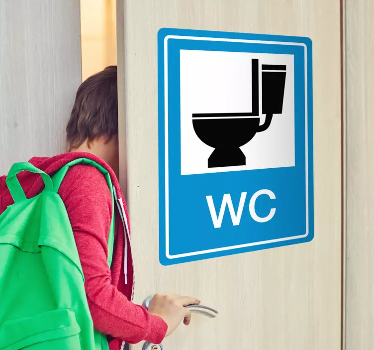 Toalett klistermärken wc tecken - Tenstickers