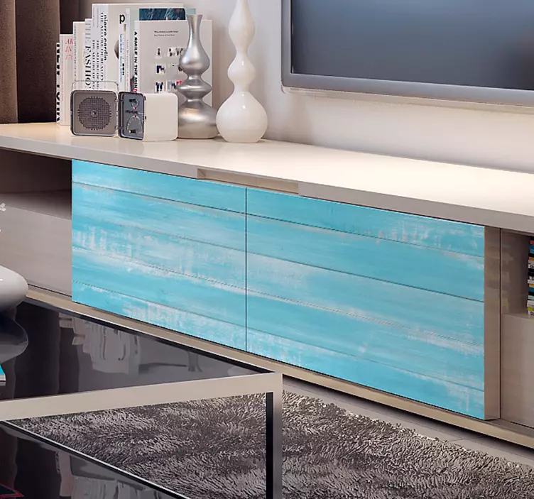 Trä effekt möbler dekal - Tenstickers