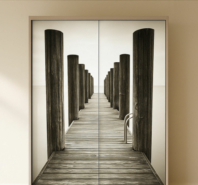 Trädäck klistermärken til möbler - Tenstickers