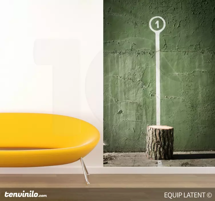 Trädstubbemarkör Väggklistermärken djur - Tenstickers