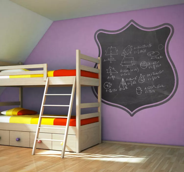 Trafikskylt svart tavla klistermärke - Tenstickers