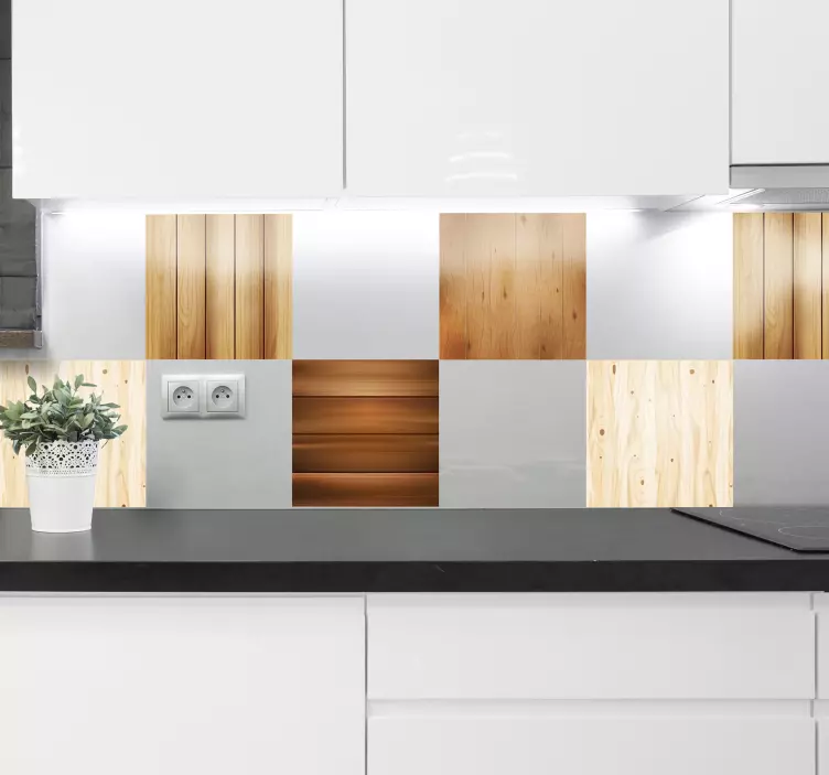 Träplattor Väggklistermärken djur - Tenstickers