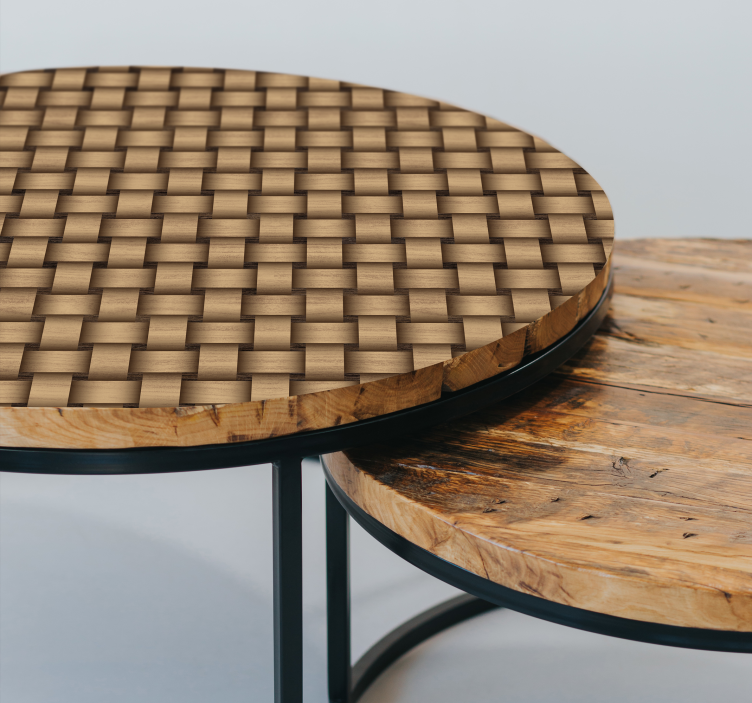 Trävävver väggklistermärken möbler - Tenstickers