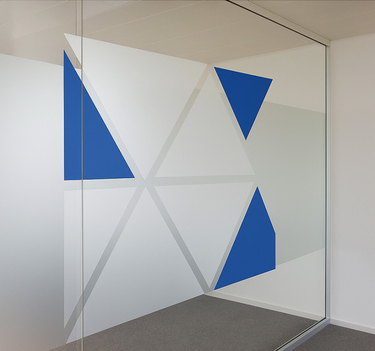 Triangelformer fönster klistermärken - Tenstickers