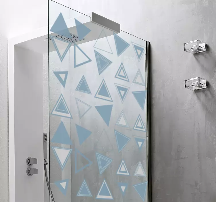 Triangulär form dusch klistermärke - Tenstickers
