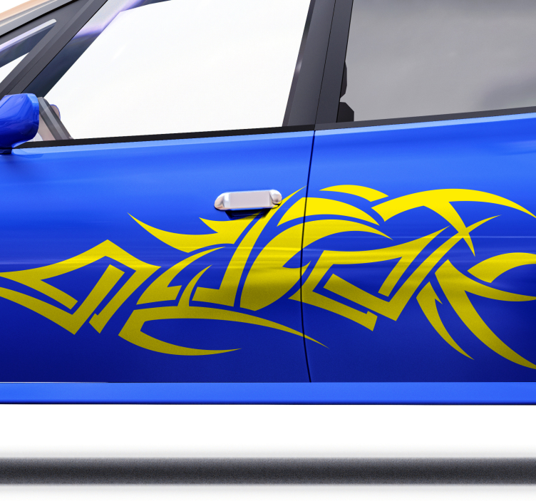 Tribal dekoration bil klistermärke - Tenstickers