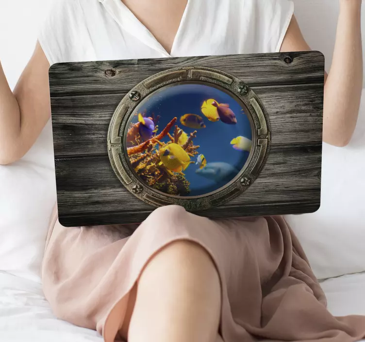 Tropisk fisk laptop klistermärke - Tenstickers