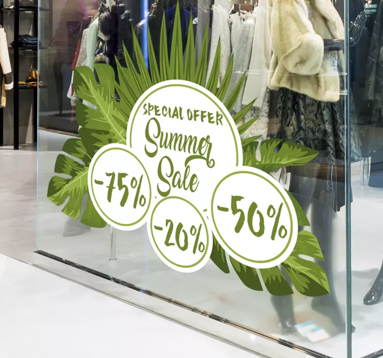 Tropisk sommarrea rea-klistermärke - Tenstickers