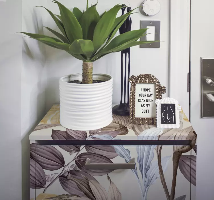 Tropiska växter xxl möbeldekal - Tenstickers