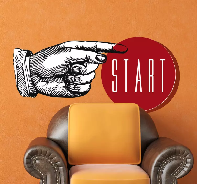 Tryck klistermärke för starttecken - Tenstickers