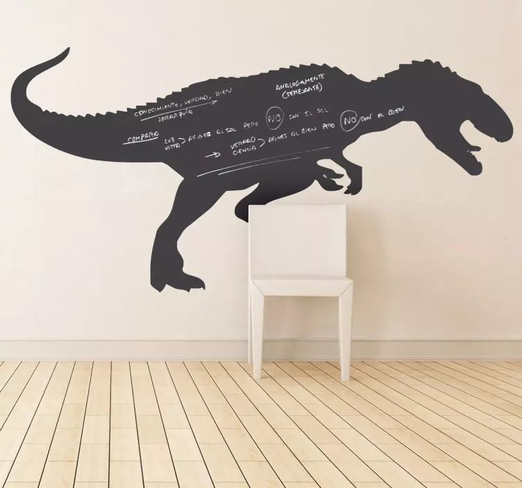 Tyrannosaurus rex blackboard klistermärke - Tenstickers