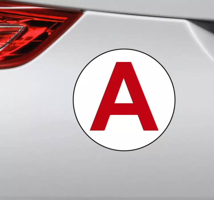 Unga förare bil vinyl klistermärke - Tenstickers