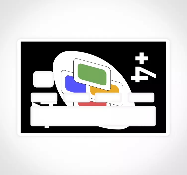 Uno färgkort designar kreditkortdekal - Tenstickers