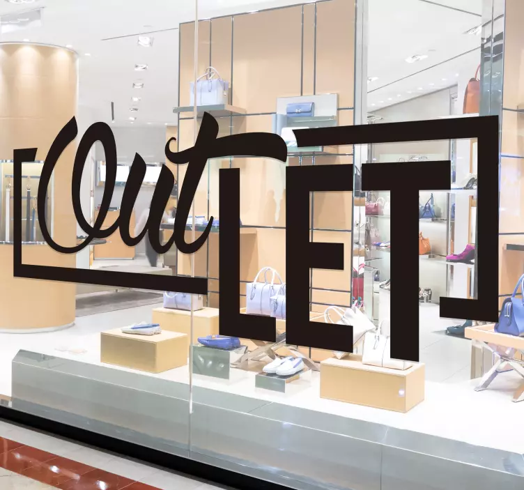 Utlopp fönster klistermärke - Tenstickers