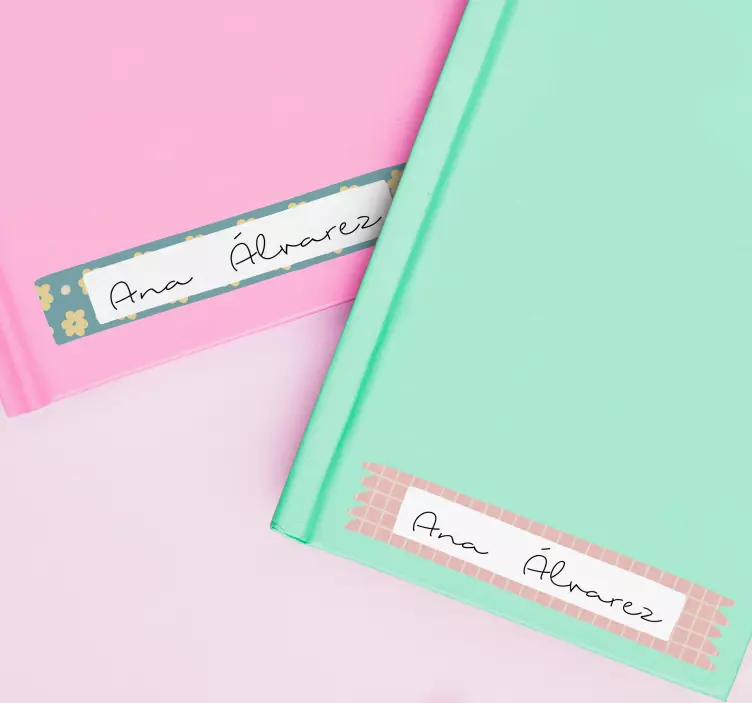 Vackra etiketter för anteckningsböcker för anteckningsböcker - Tenstickers