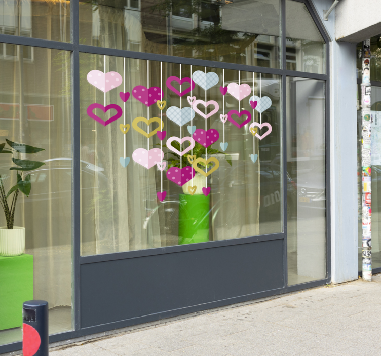 Vägg klistermärke för hjärta - Tenstickers