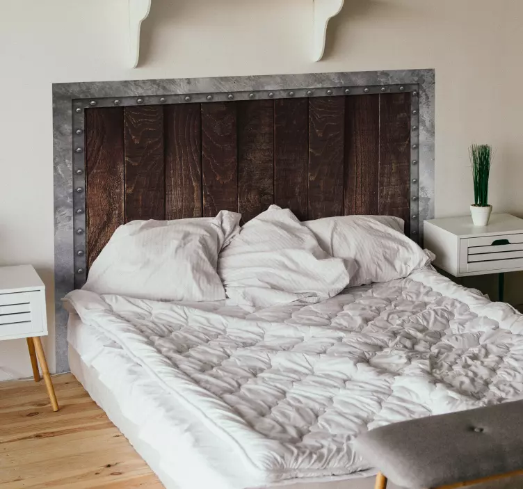 Industriell inredning sänggavel klistermärke - Tenstickers