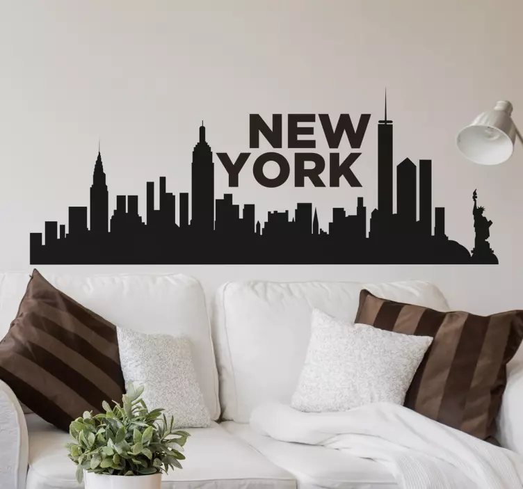 Väggdekor för new york skyline - Tenstickers