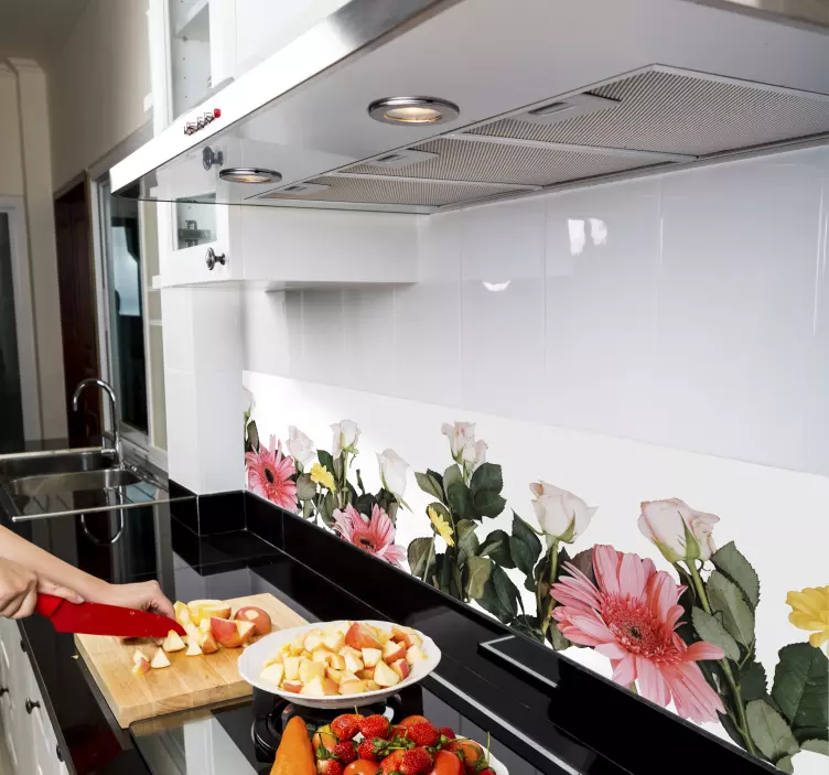 Väggklisterblommor för kök - Tenstickers