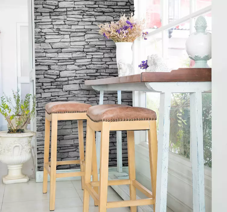 Sten tegel tapet dekaler - Tenstickers