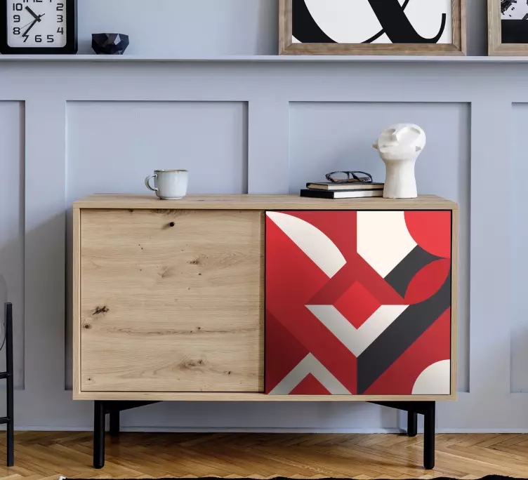 Väggklistermärken djur abstrakta geometriska former - Tenstickers