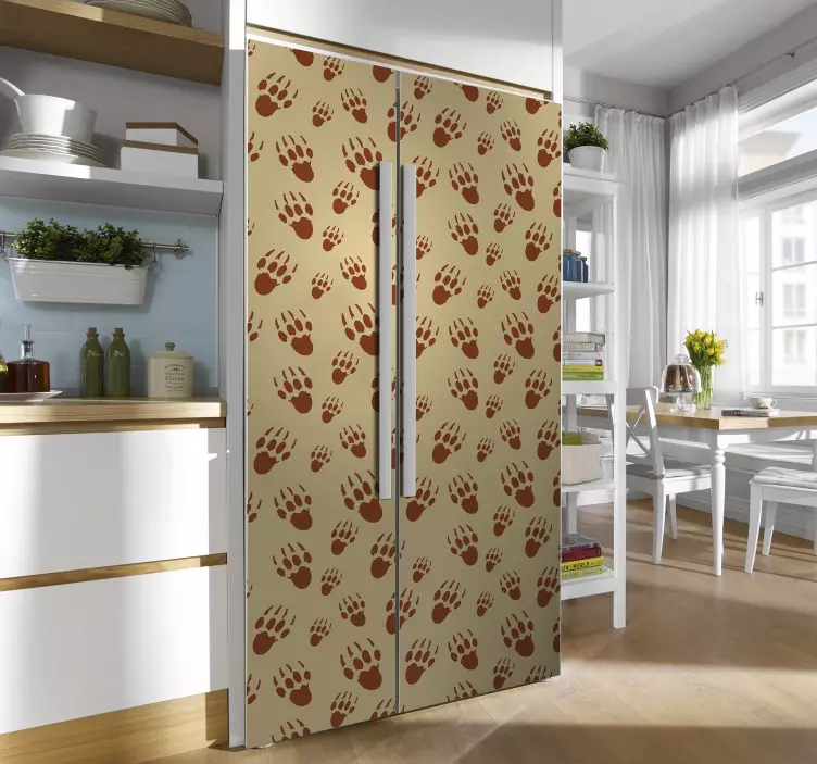 Väggklistermärken djur björnfotsavtryck - Tenstickers