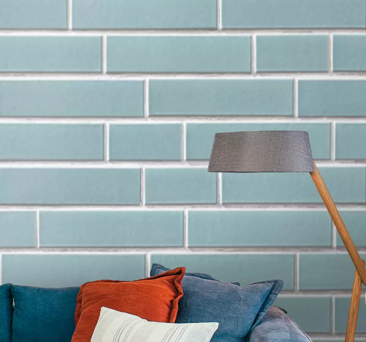 Väggklistermärken djur blå tunnelplattor - Tenstickers