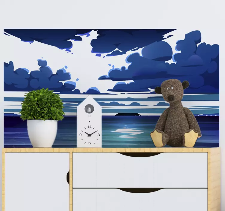 Väggklistermärken djur havshorisont utsikt - Tenstickers