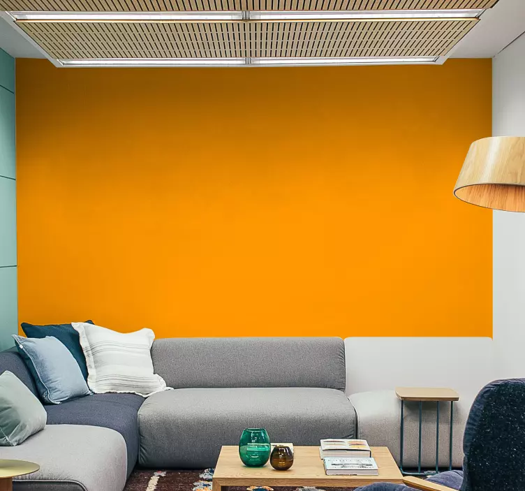 Väggklistermärken djur i livlig orange nyans - Tenstickers