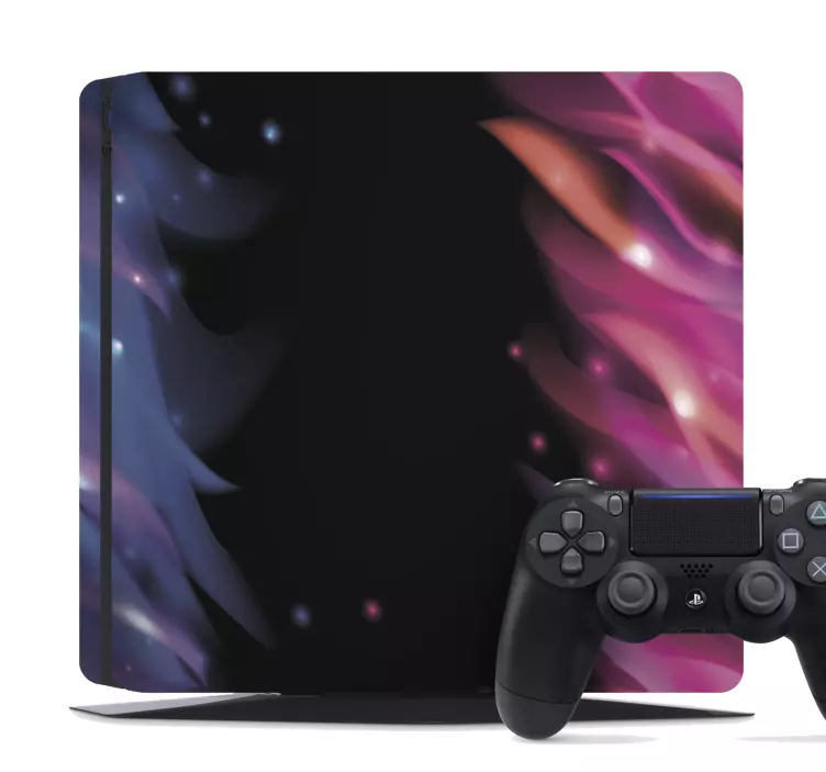 Väggklistermärken djur i livliga färgvågor - Tenstickers